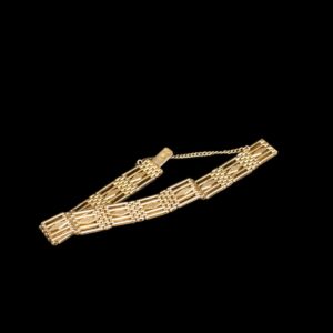 Russian Imperial time gold hand bracelet — image 1