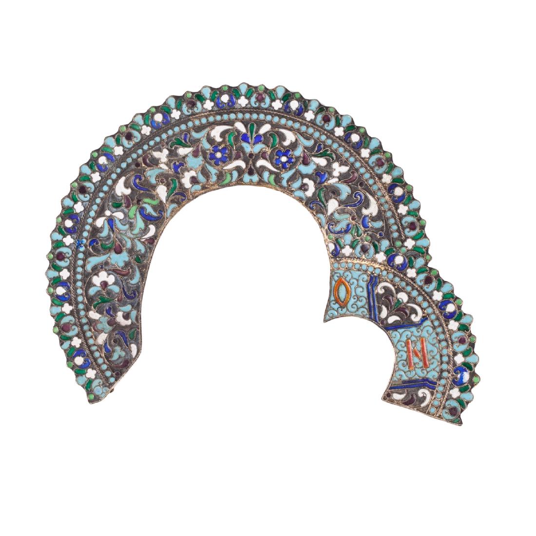 Russian Mother of God icon riza crown — image 1