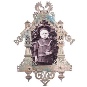 Russian style silver photograph frame — image 2