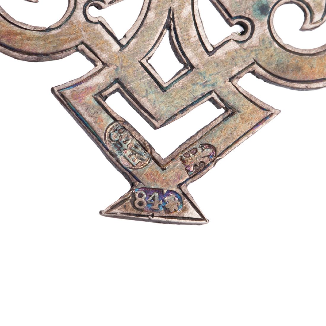 Russian style silver photograph frame — image 4