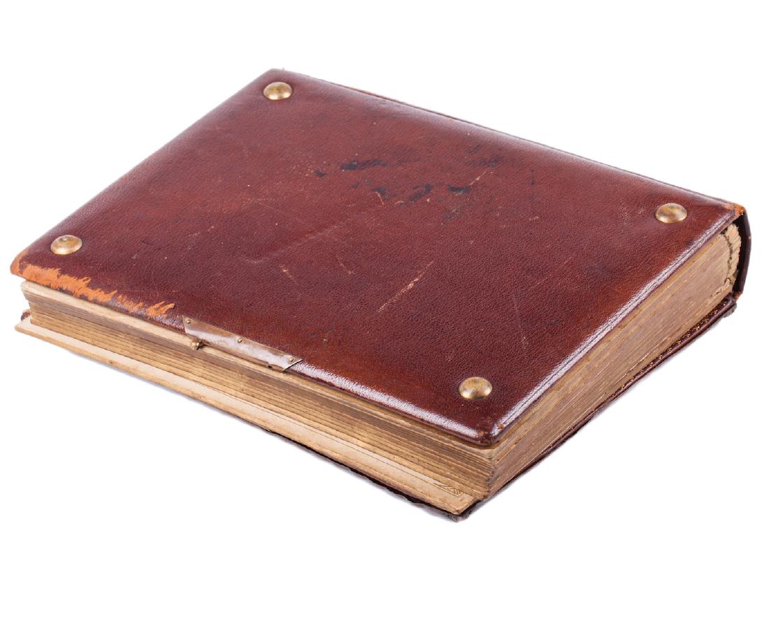 Antique Russian photo album with bronze plaque — image 3