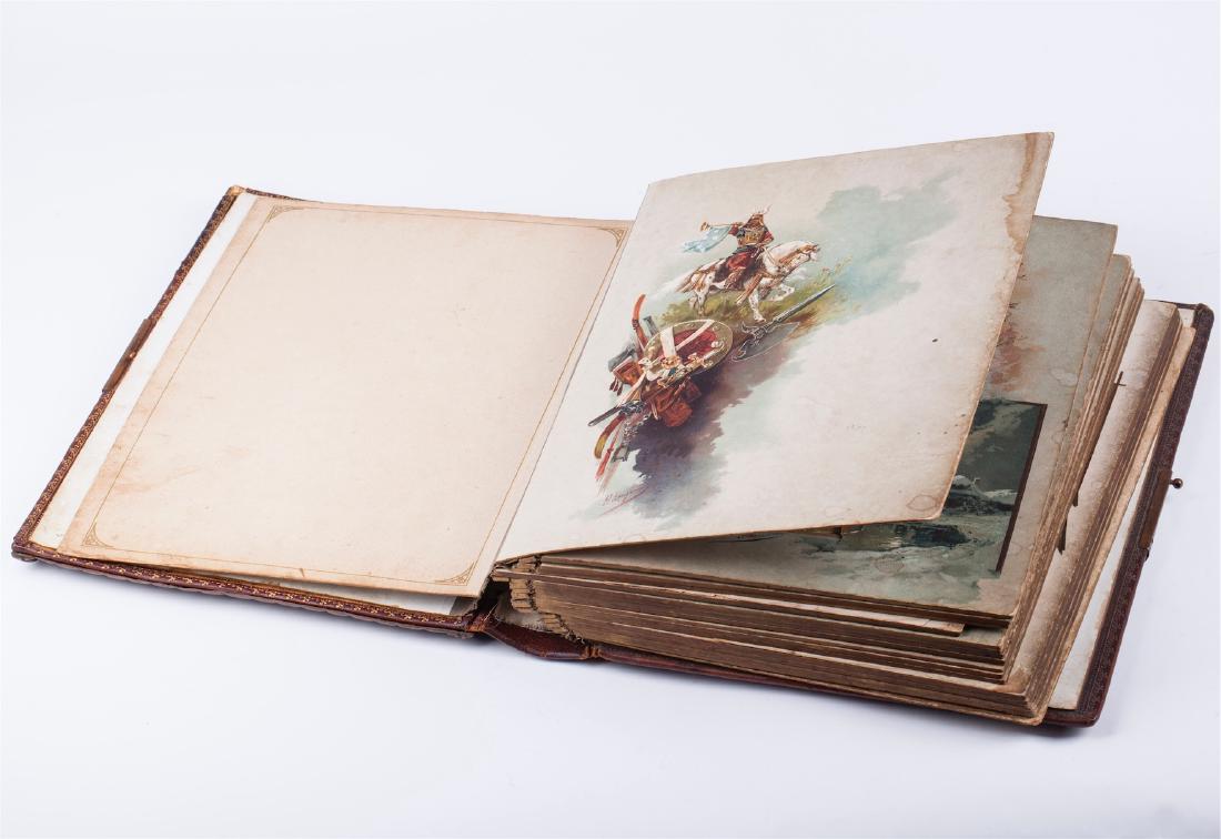 Antique Russian photo album with bronze plaque — image 6