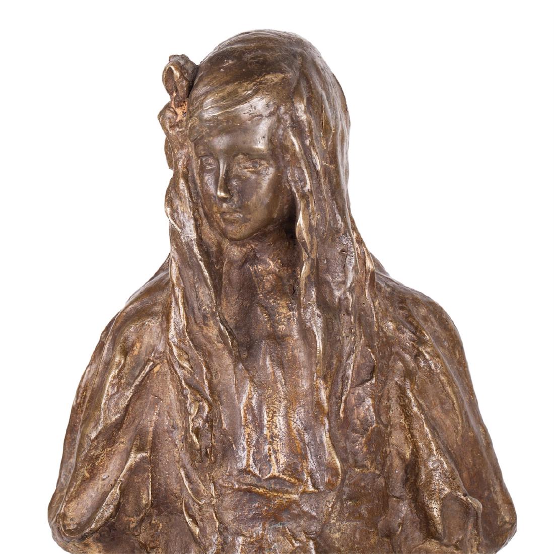 Russian bronze "Girl with a dog" by P.Troubetskoy — image 2