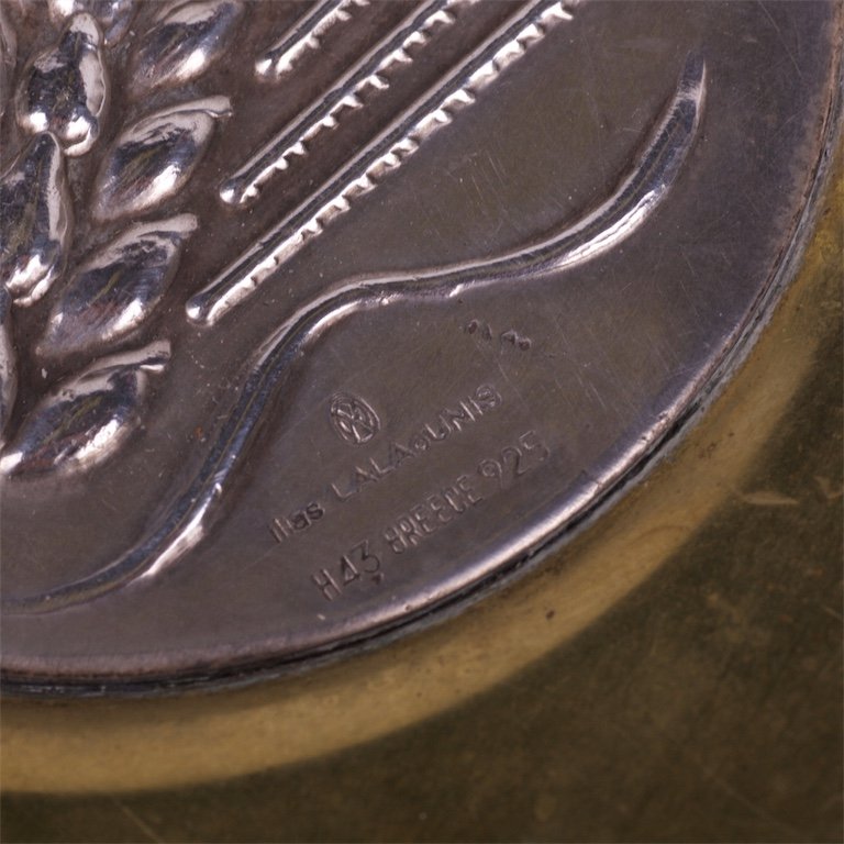 Silver-bronze decorate plate. — image 3