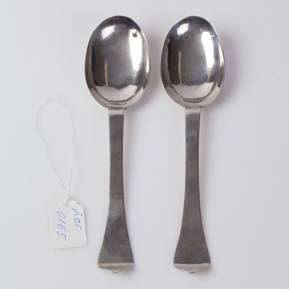 Silver spoons. 18th century. — image 1