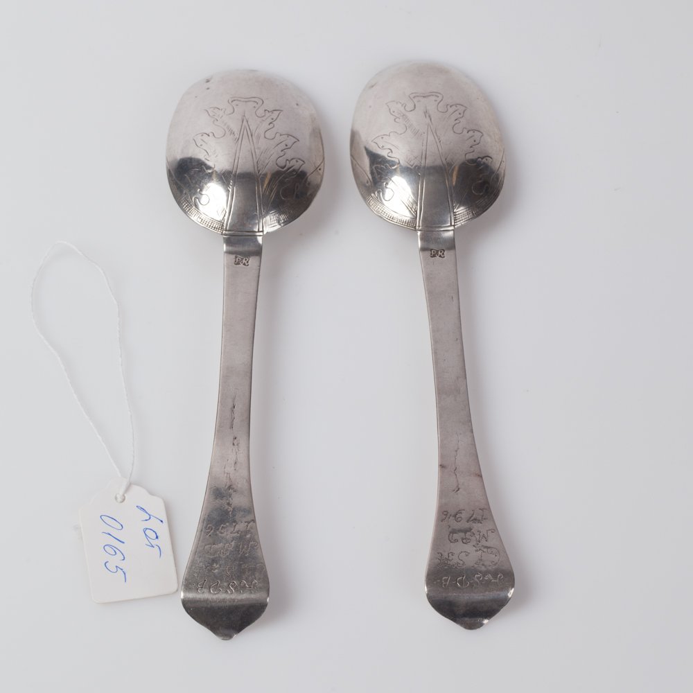 Silver spoons. 18th century. — image 2