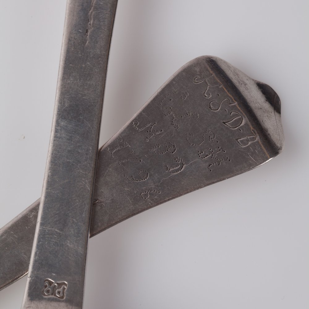 Silver spoons. 18th century. — image 3