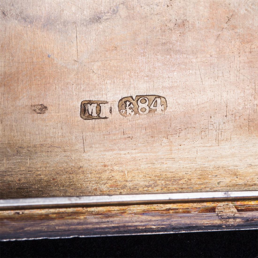 Russian engraved silver cigar box, M. Isakov — image 7