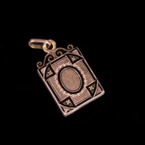 Russian imperial time gold pendant with enamel for — image 2
