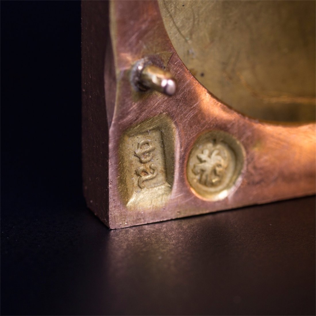 Russian imperial time gold pendant with enamel for — image 5