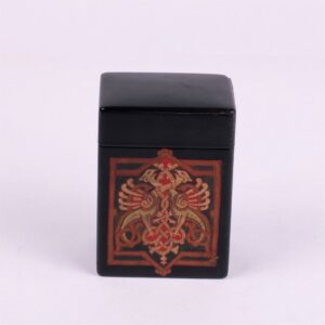Russian lacquer box for playing cards. Workshop of — image 3