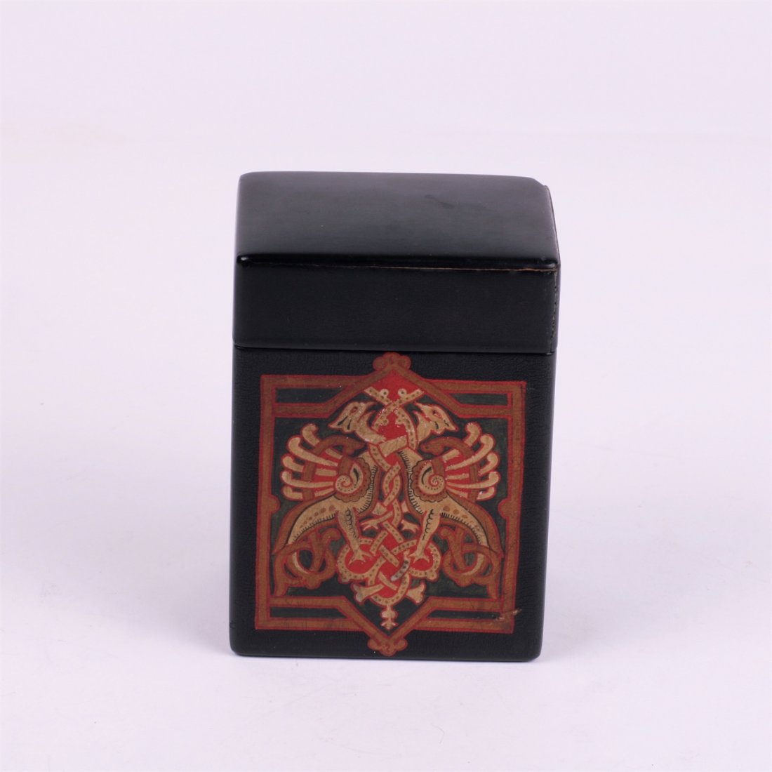 Russian lacquer box for playing cards. Workshop of — image 3