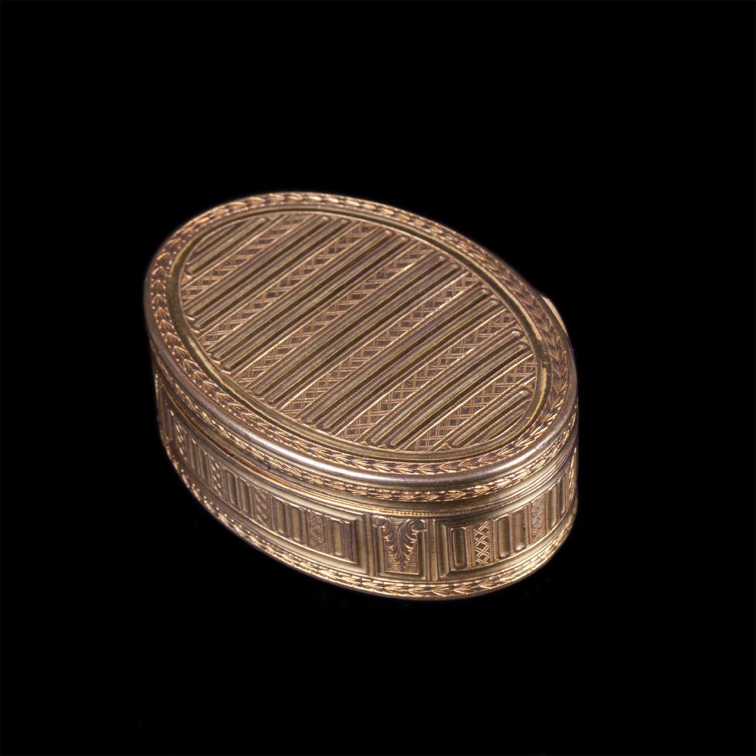 Antique French bronze gilded box — image 1
