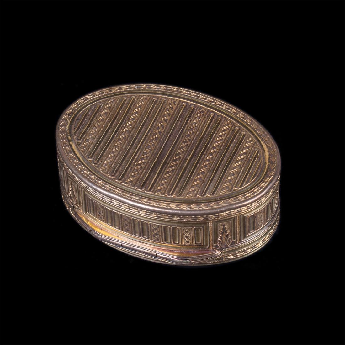 Antique French bronze gilded box — image 2