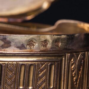 Antique French bronze gilded box — image 4