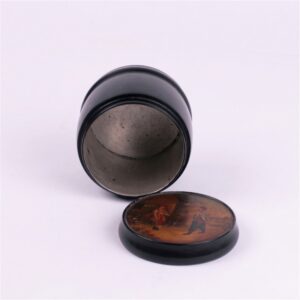 Russian lacquer box in the shape of barrell. — image 4