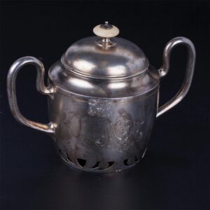 Russian silver-gilt and engraving tea set — image 6