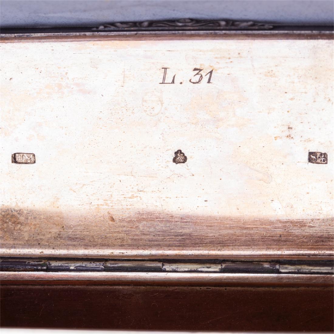 Russian silver niello snuff box, N.Mikhailov — image 5
