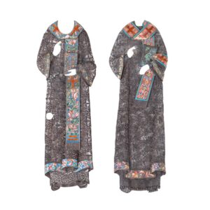 Russian filigree and en plein enamel riza dress — image 1