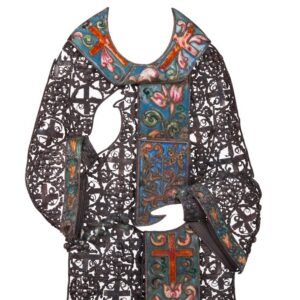 Russian filigree and en plein enamel riza dress — image 3