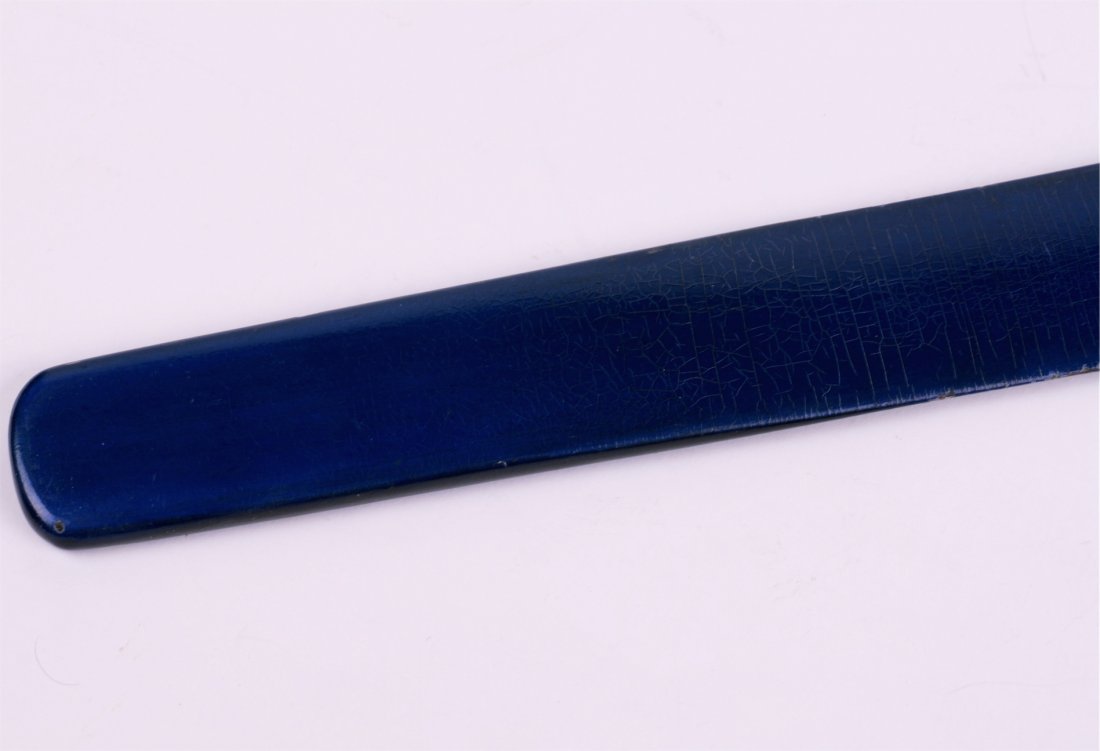 Russian lacquer papper knife "Winter troyka". — image 3