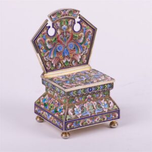 Russian silver salt cellar. — image 1