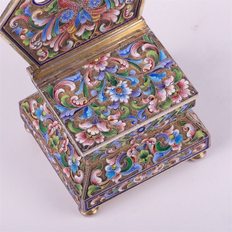Russian silver salt cellar. — image 2