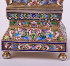 Russian silver salt cellar. — image 5