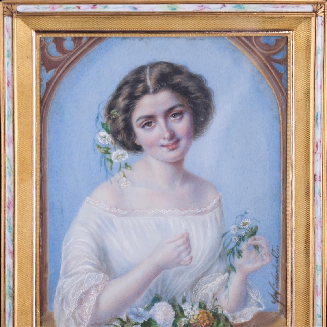 Antique bronze frame — image 2