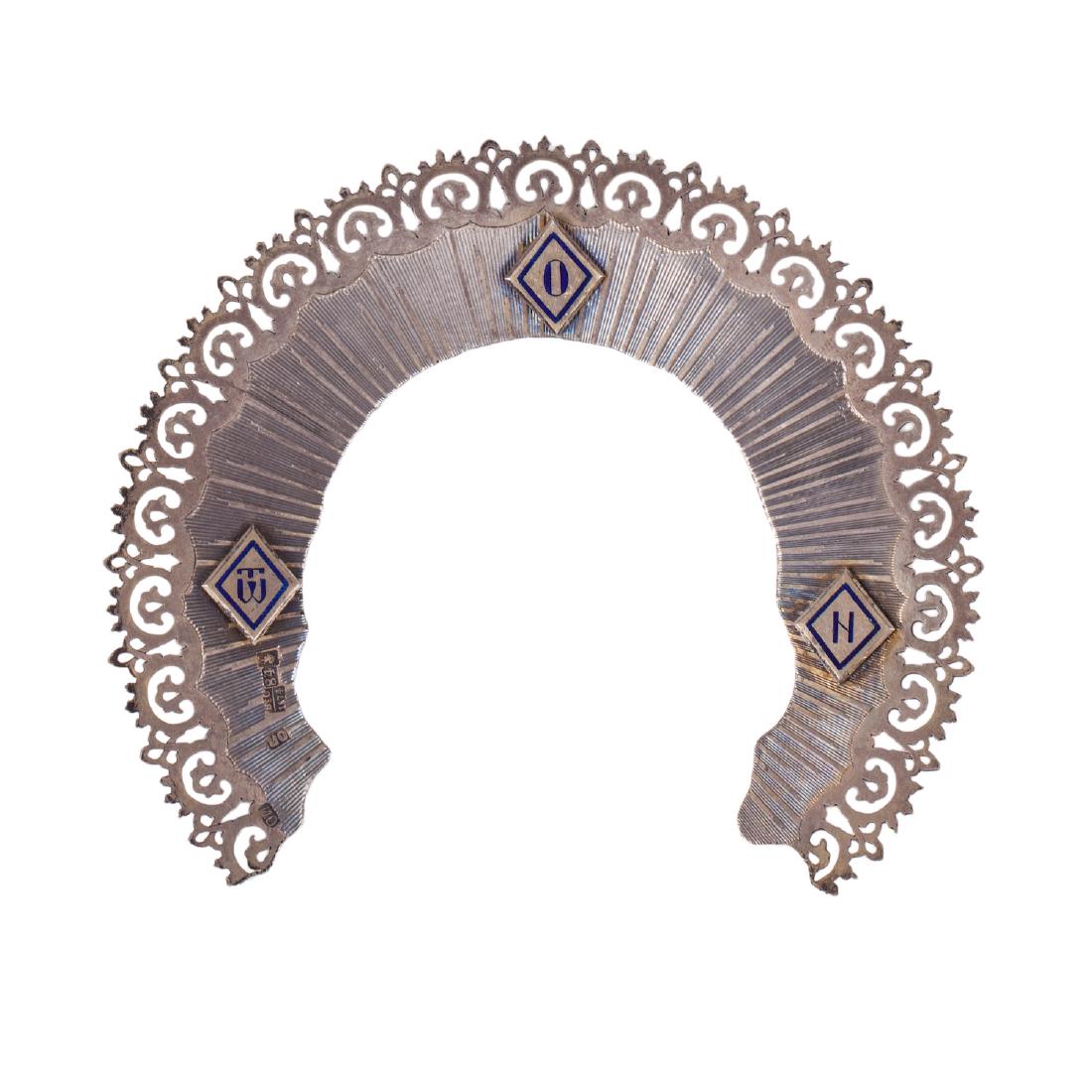 Russian Christ icon riza crown — image 1