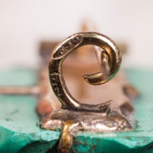 Russian set of brooch and earrings in a box — image 6