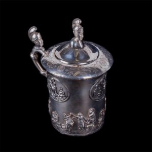 Russian silver-gilt cup with lid. Peter Muller — image 1