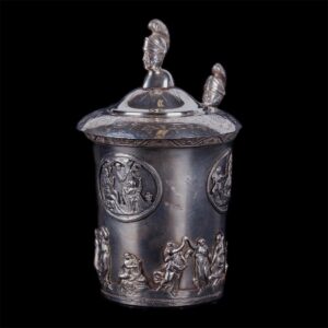 Russian silver-gilt cup with lid. Peter Muller — image 2
