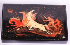 Set of 7 soviet lacquer boxes. Palekh, Fedoskino. — image 3