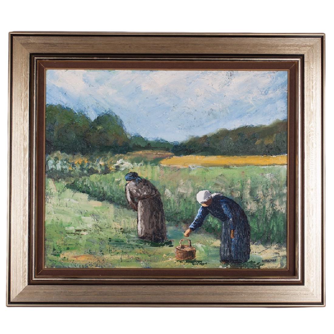 Painting "The Flax Harvest is about to Start" — image 1