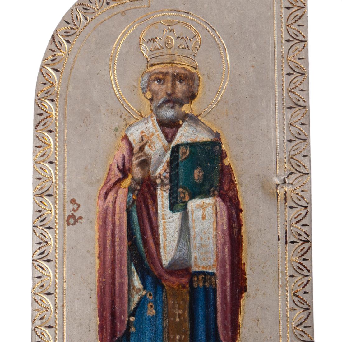 Russian silver-gilt triptych elements — image 2
