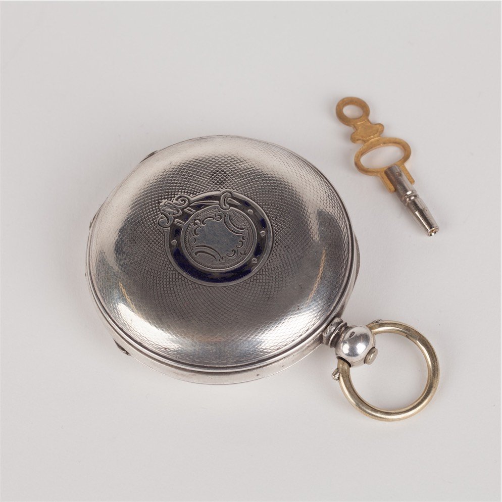 Silver pocket watch George Favre Jacot (Zenith). — image 4