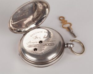 Silver pocket watch George Favre Jacot (Zenith). — image 5