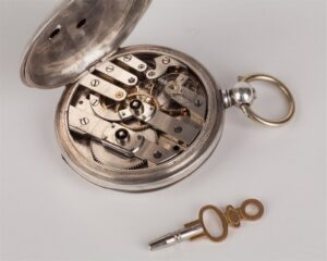 Silver pocket watch George Favre Jacot (Zenith). — image 8