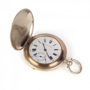 Metal pocket watch, "For excellent shooting". First — image 1