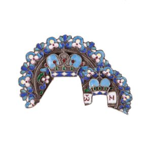 Russian Mother of God icon riza crown — image 1