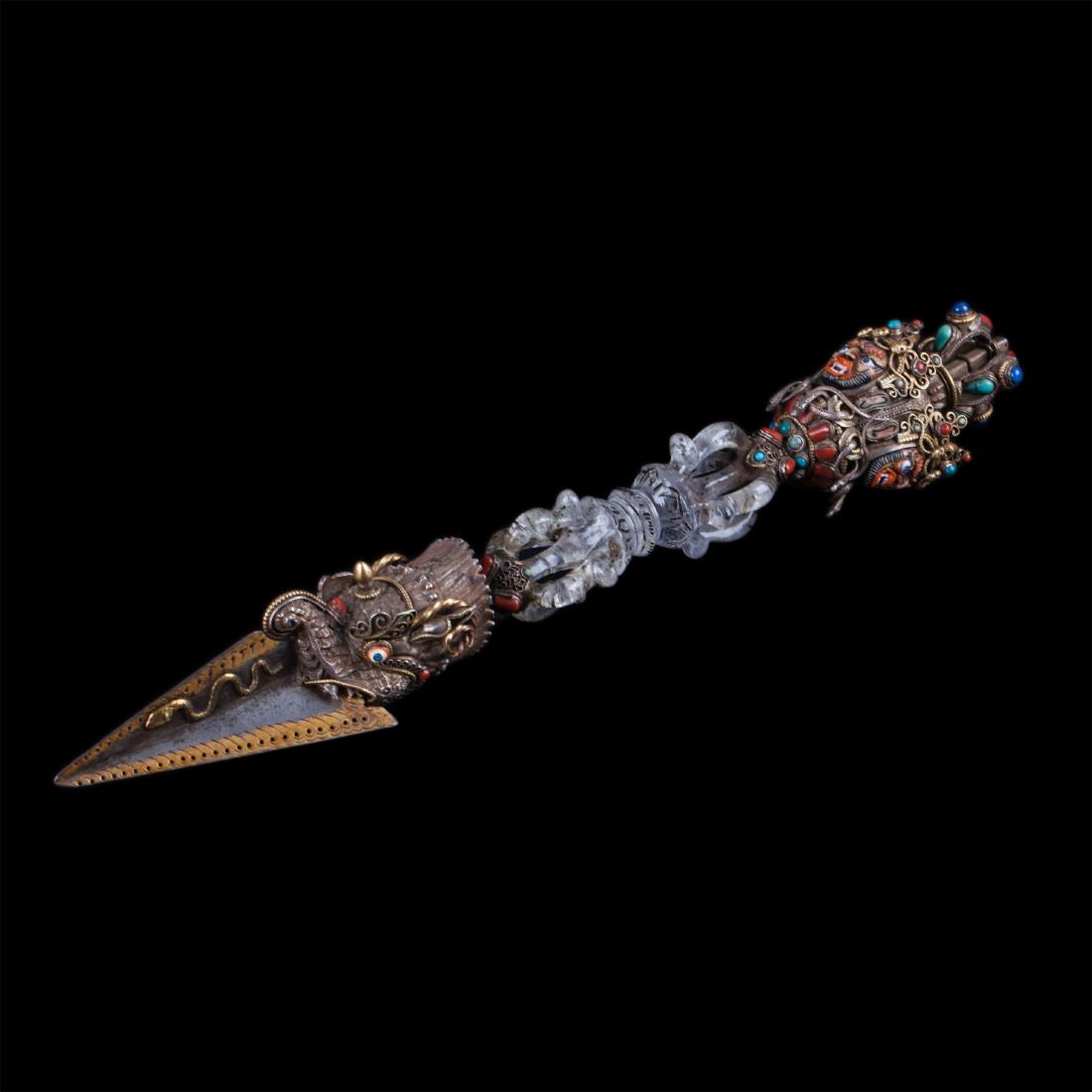 Phurba (Kila) three-sided peg, stake, knife — image 1