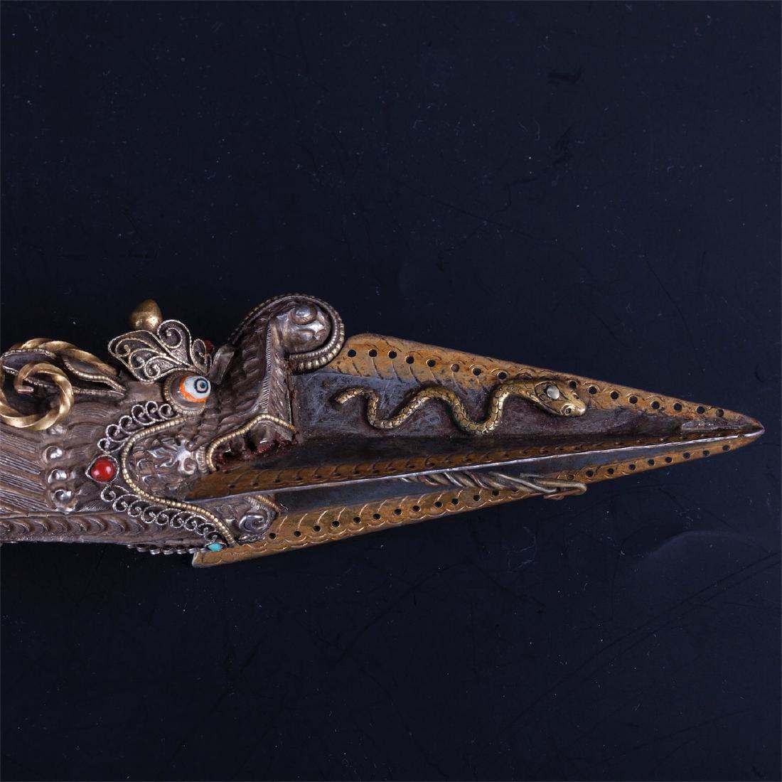 Phurba (Kila) three-sided peg, stake, knife — image 5