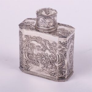 Silver tea box. Europe. — image 1