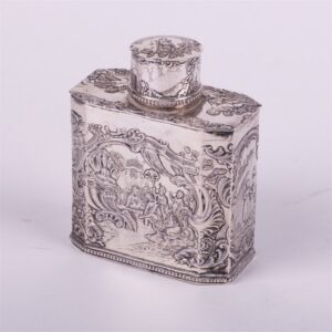 Silver tea box. Europe. — image 2