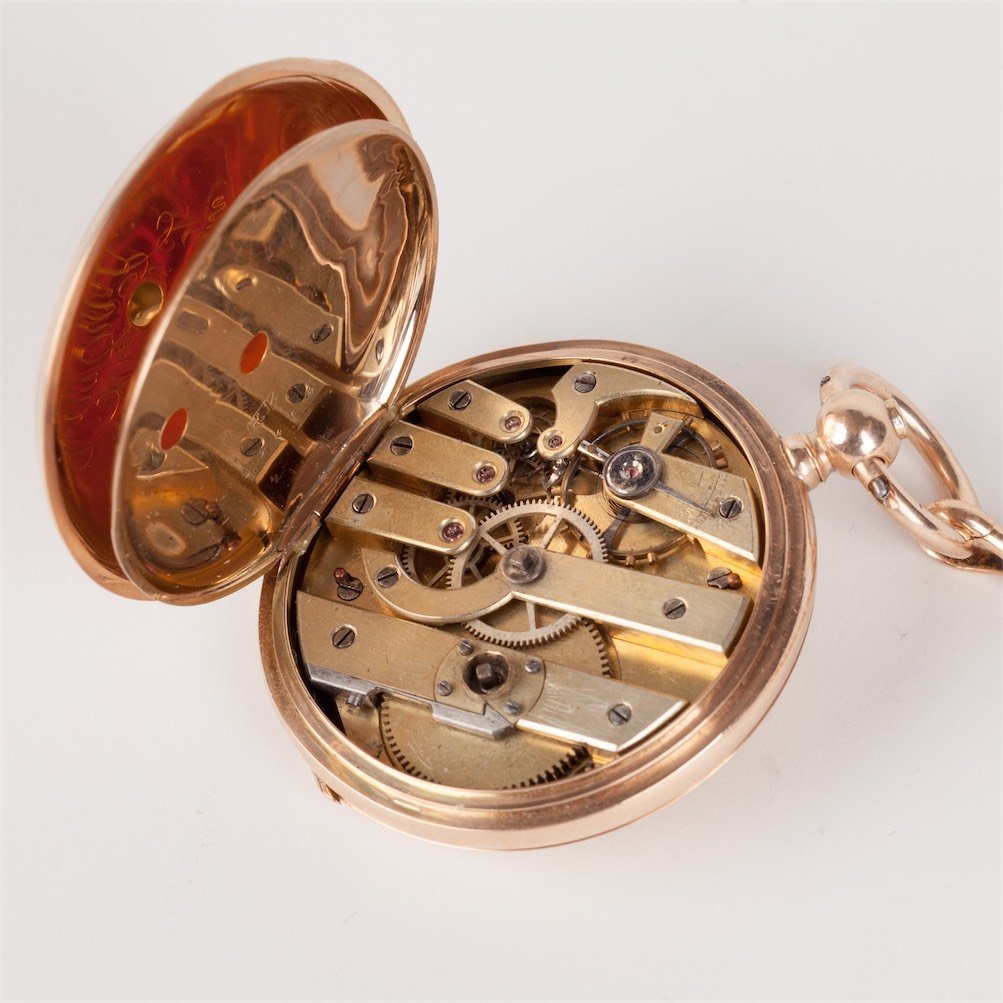 Imperial Russian Presentation Pocket watch in Gold. — image 7