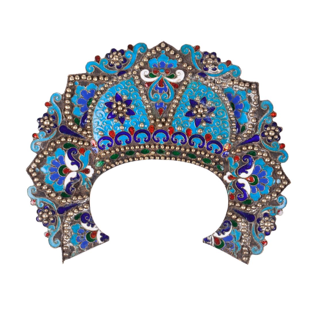 Russian St. Nikolay icon riza crown — image 1