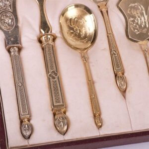 Silver serving set of 7 pieces. — image 4