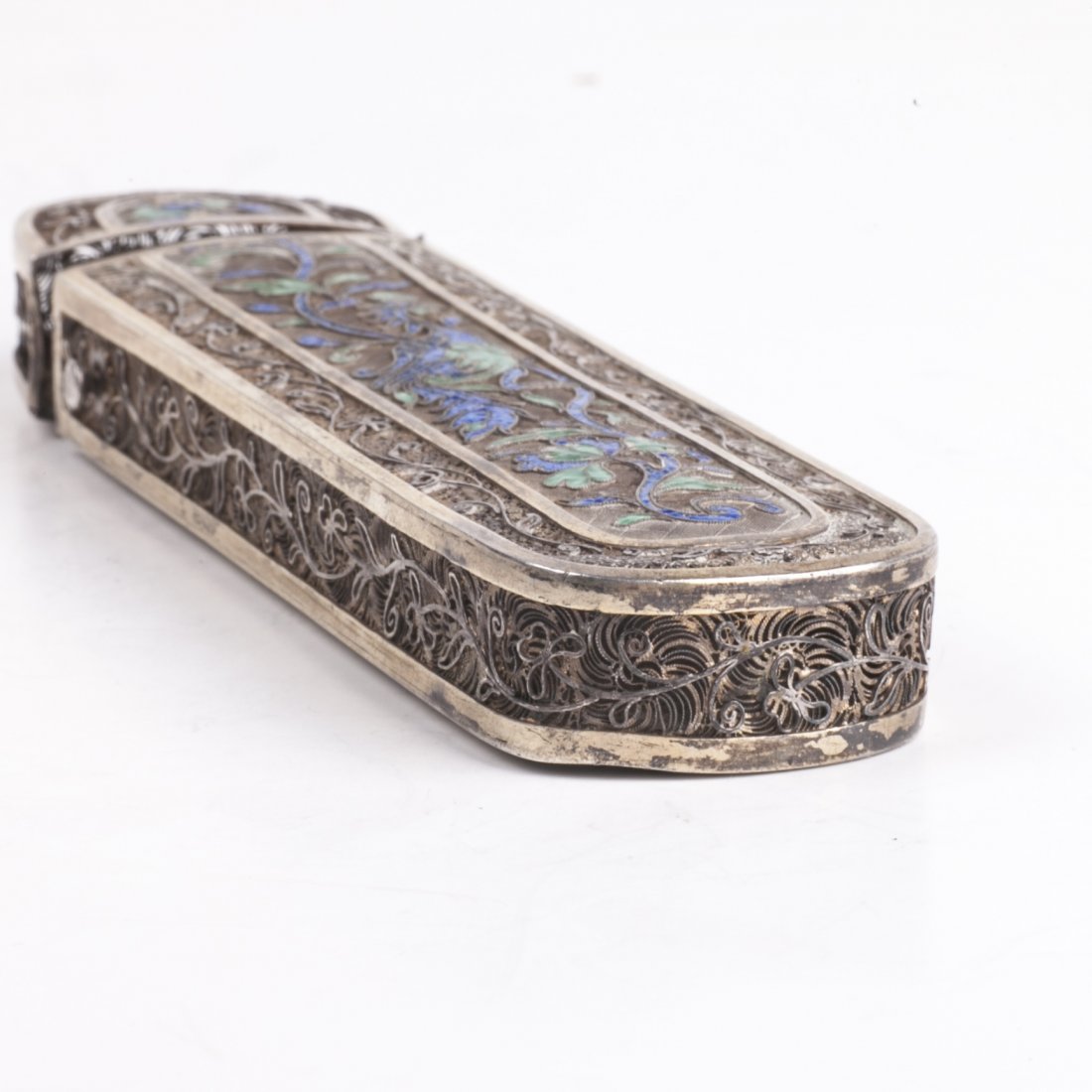 Antique silver filigree case for cigars — image 5