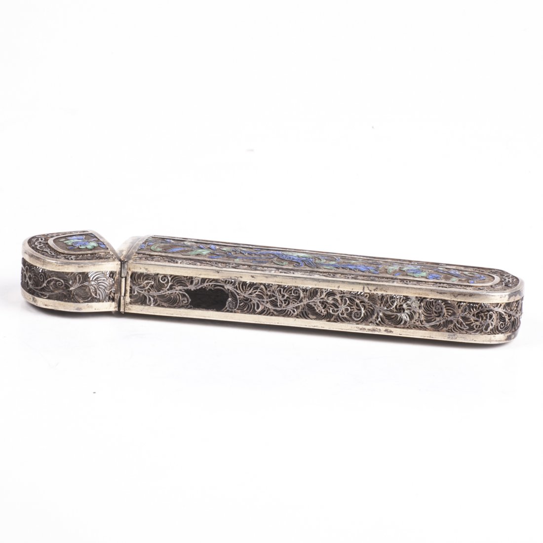 Antique silver filigree case for cigars — image 6